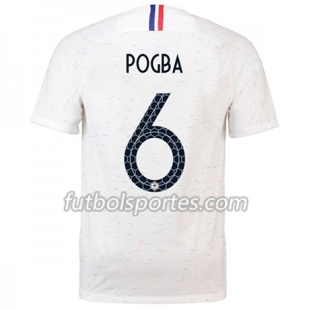 Camisetas Francia Pogba 6 Segunda Equipacion Mundial 2018